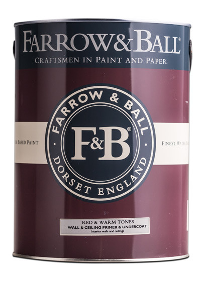 Farrow & Ball Wall & Ceiling Primer & Undercoat - Red & Warm Tones - 0,75l