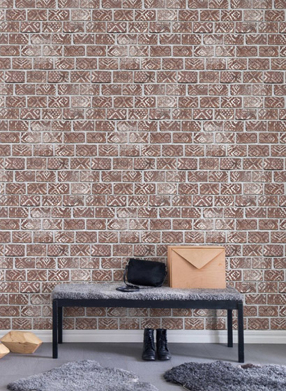 Rebel Walls Mural Decorated Bricks-3333 Rebel Walls Mural Decorated Bricks-3333