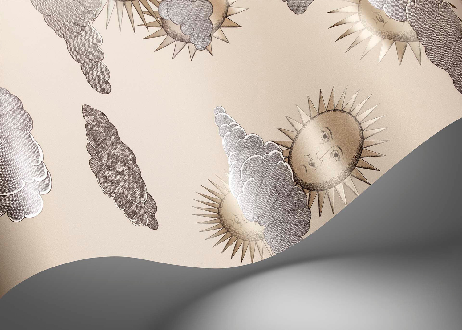 Cole & Son Wallpaper Soli e Nuvole9949