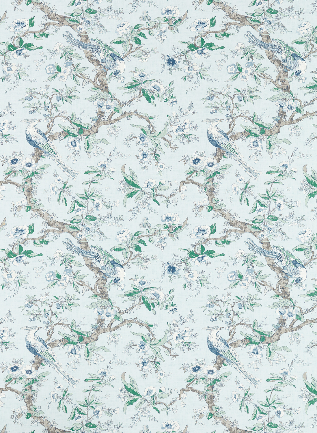 Zoffany Wallpaper Chintz Blue/ Stone6977.1