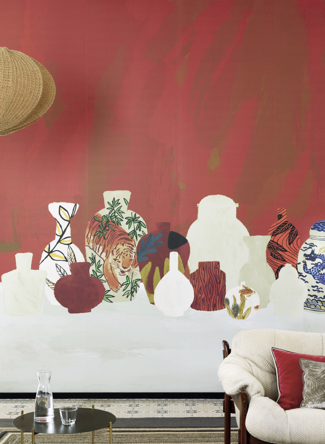 Élitis Wall Mural Tigre et dragon