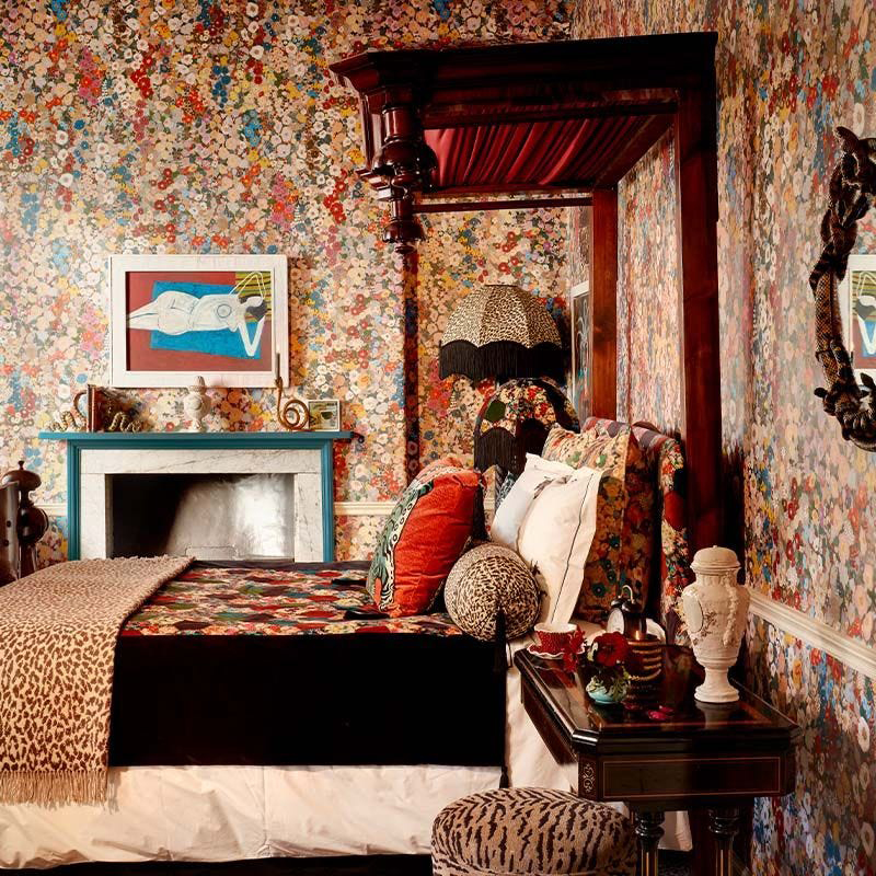 House of Hackney Mural Hollyhocks7445