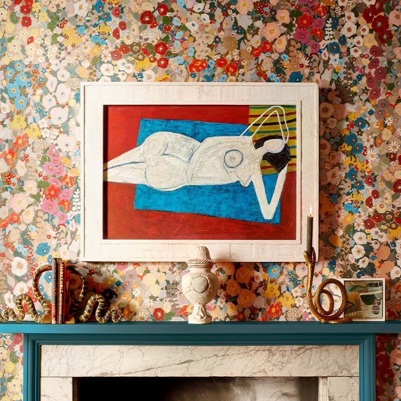 House of Hackney Mural Hollyhocks7445