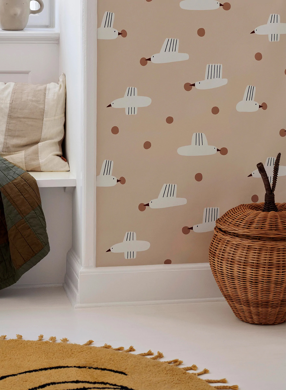 Ferm Living Wallpaper Birds and Berries8765