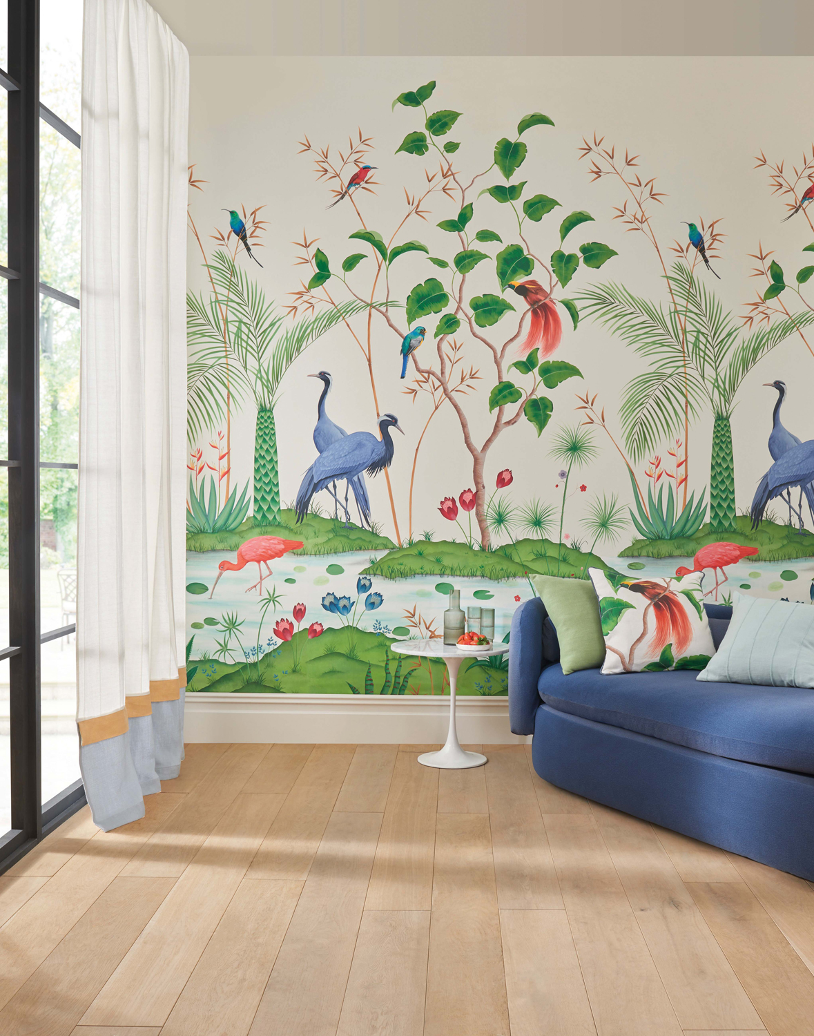 Mirage bird wallpaper by Osborne & Little 