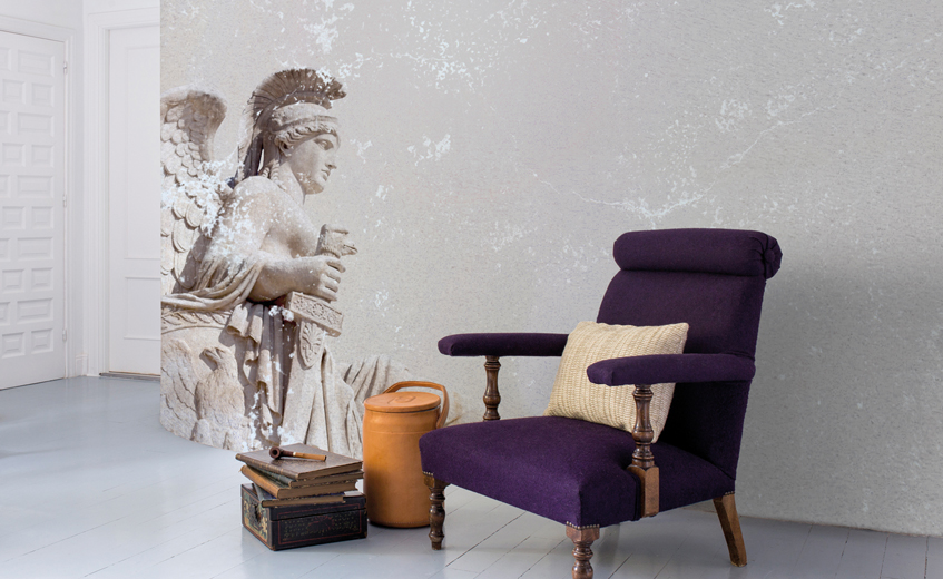 Berühmte Denkmäler und Statuen als Wandmotiv
