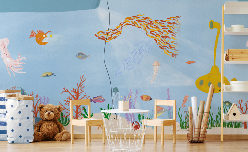 Wandmotive für das Kinderzimmer mit Tieren