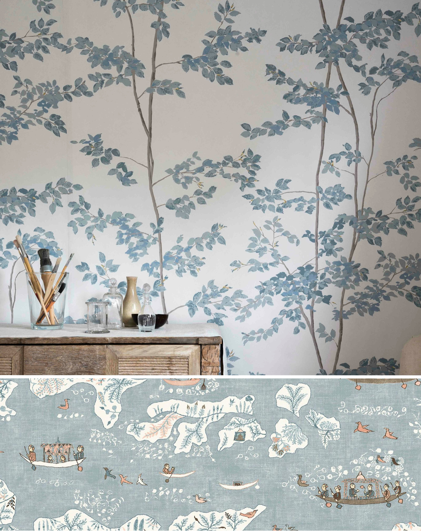 Toile chinois d'occasion - Décoration