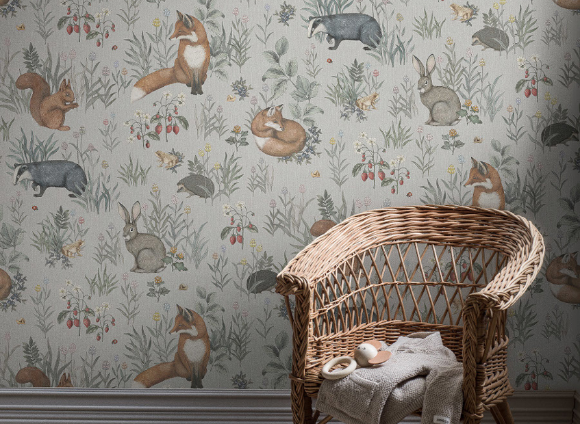 Kindertapeten im Vintagestil